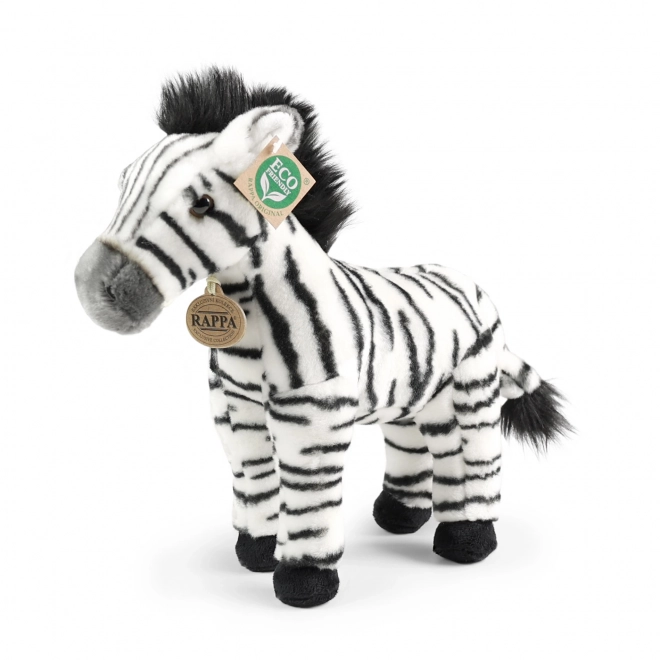 Plišna zebra stojeća 30 cm EKOLOŠKI PRIHVATLJIVO