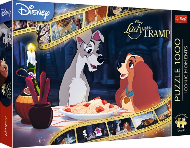 TREFL Puzzle Premium Plus Ikonični Trenuci: Damica i Skitnica 1000 dijelova