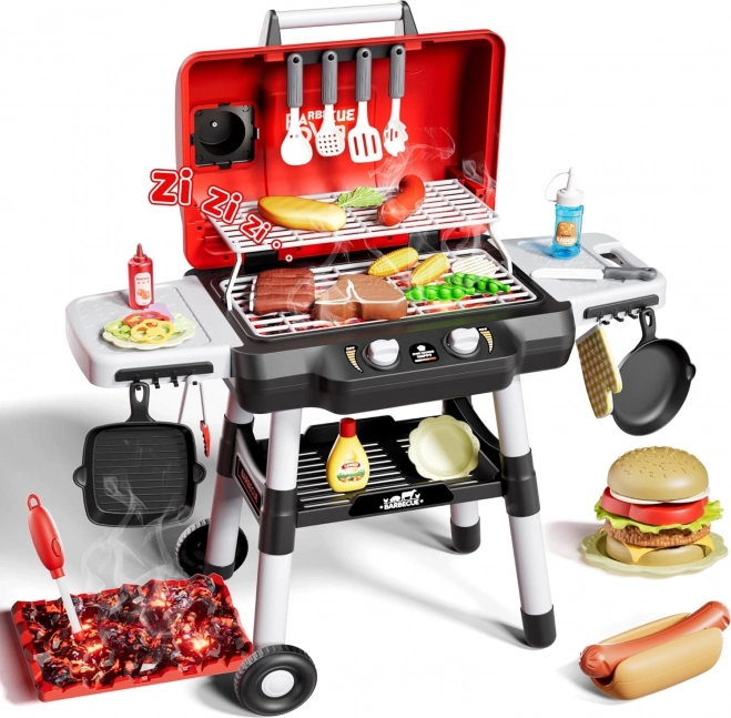 Dječji Grill za Roštiljanje s LED svjetlima, 31-dijelni set Woopie