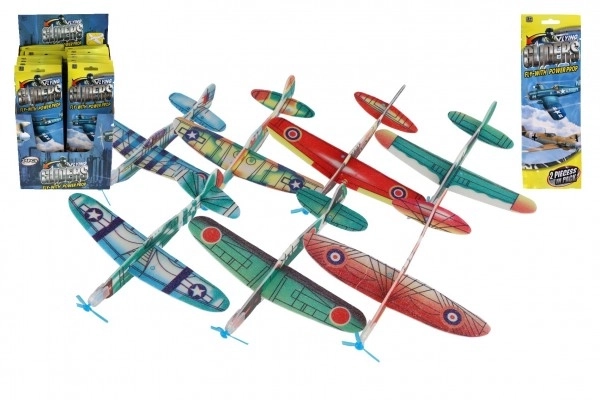 Pjenasti bacajući avion 18 cm mix