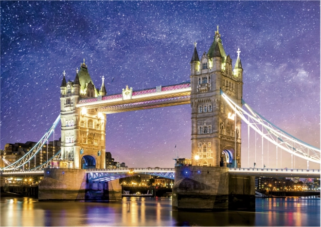 Svjetleća slagalica Tower Bridge u Londonu 1000 dijelova