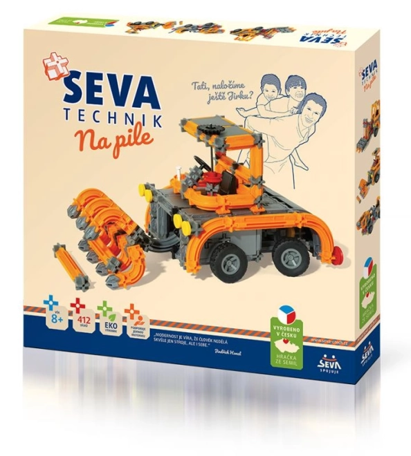 Konstrukcijski set SEVA TECHNIK Na pilu plast 412 dijelova u kutiji 36x34x5cm