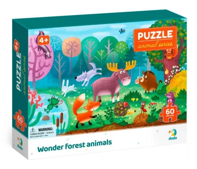 DODO Puzzle Životinje: Čudesne šumske životinje 60 komada