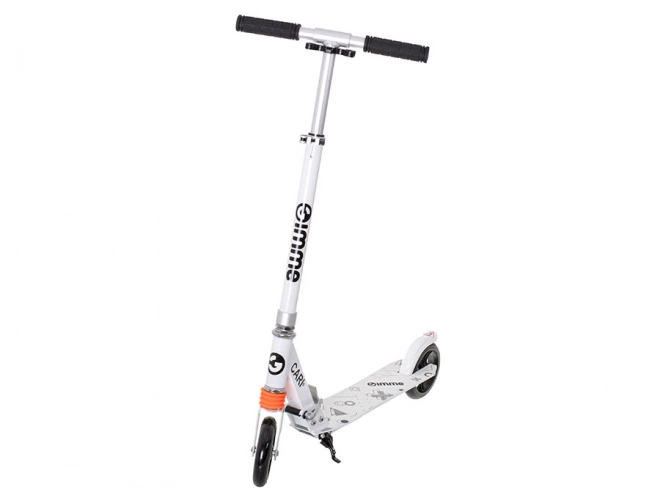 Sklopivi gradski romobil CARI 145 mm bijelo-crni