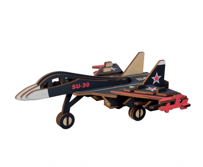Drveni 3D puzzle Borbeni avion SU30
