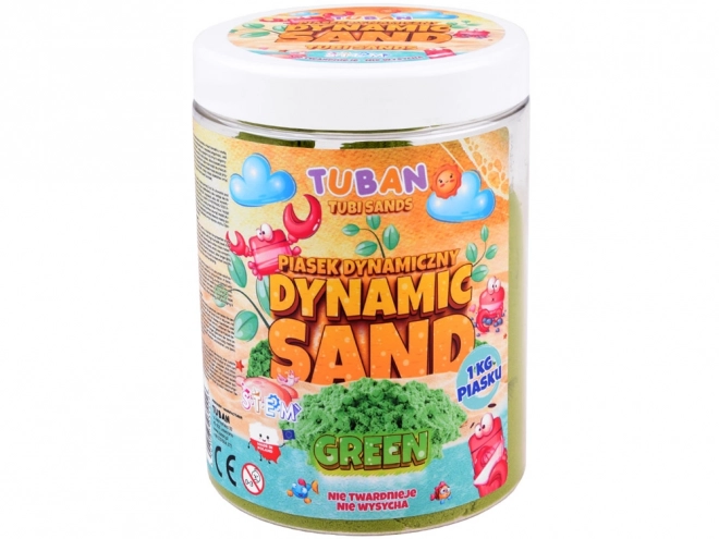 Tuban kinetički pijesak 1 kg zeleni