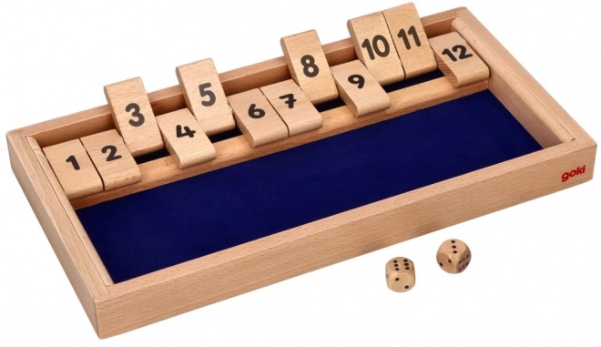 Goki Shut the box igra na stolu za 2 igrača