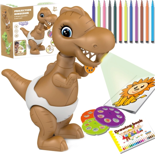 Woopie dinosaurus projektor za crtanje s flomasterima
