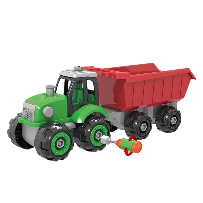 Traktor na odvijač s prikolicom