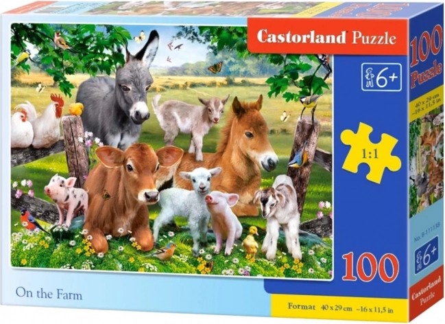 Puzzle Na farmi 100 dijelova