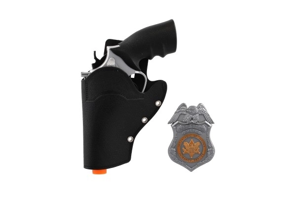 Dječji policijski set: revolver s futrolom i značkom