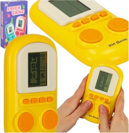 Džepna retro igraća konzola žuta
