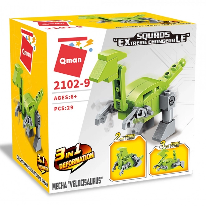 Qman Squros Promjenljivi Robot Velocisaurus 3u1