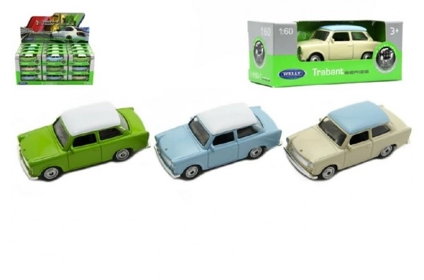 Auto Welly Trabant 1:60 metal 7cm slobodan hod u kutiji