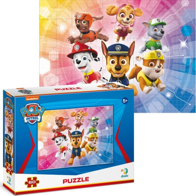 Puzzle Tlapkova patrola: Super Ekipa 60 dijelova