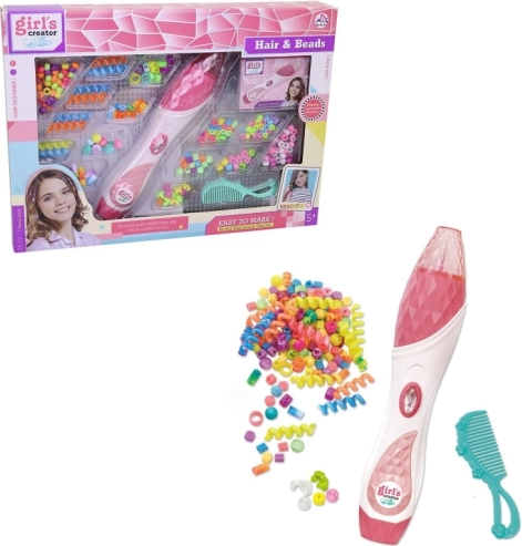 Set za pletenje perlica u kosu