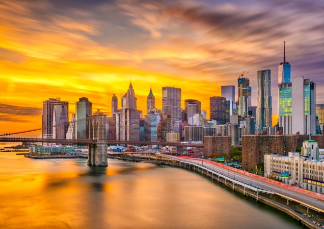 ENJOY puzzle New York u sumrak, SAD – 1000 dijelova
