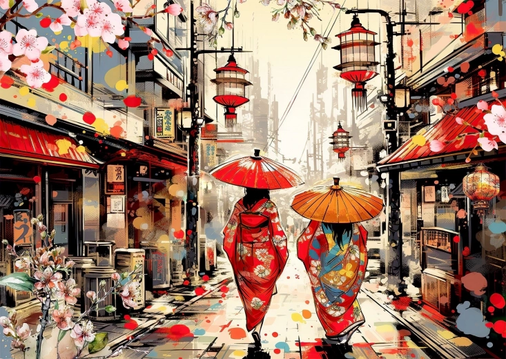 Enjoy puzzle Šetnja Tokijom 1000 dijelova