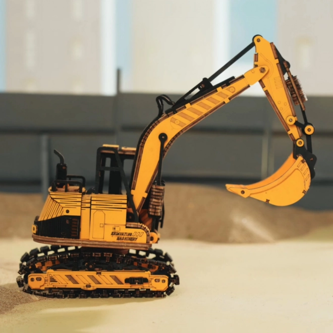 RoboTime drvene 3D puzzle - Bager