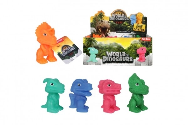 Gumeni dinosaurus 8 cm - 5 vrsta u kutiji