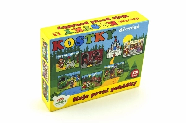 Drvene kocke kubus Moje prve bajke 12 kom u kutiji 17x12,5x4cm