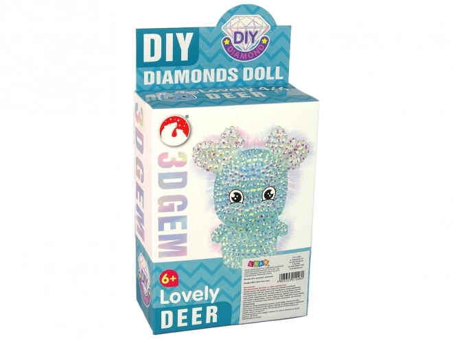 Kreativni set DIY Dijamantni Sob Kristalni Privjesak 3D Plavi