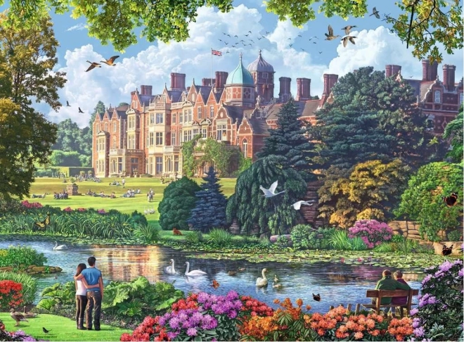 Ravensburger puzzle Kraljevske rezidencije Velike Britanije 4x500 komada