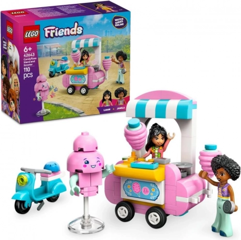 Lego Friends štand s šećernom vunom i skuterom