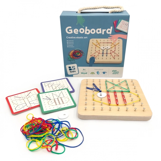 Drvena ploča za kreativno stvaranje - Geoboard B. Toys