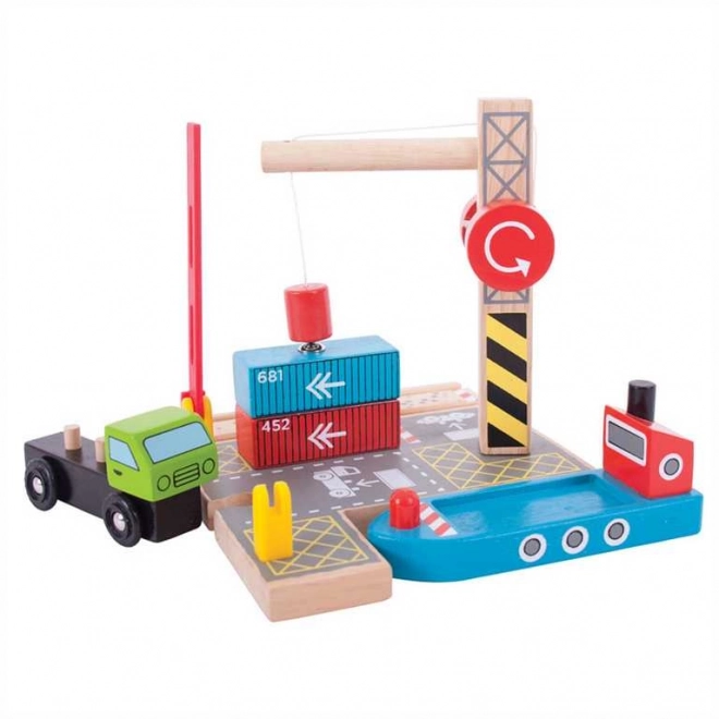Bigjigs Rail Kontejnerski Terminal