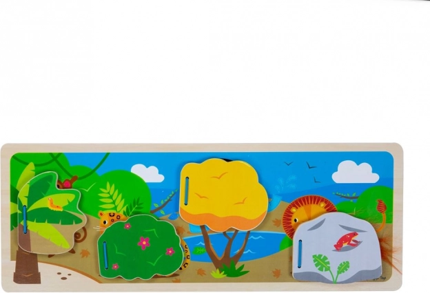 Bigjigs Toys senzorne puzzle džungla
