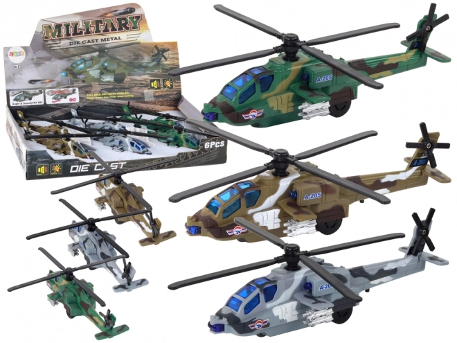 Vojni helikopter Vojni helikopter Aluminijska smjesa Zvuk i svjetlo