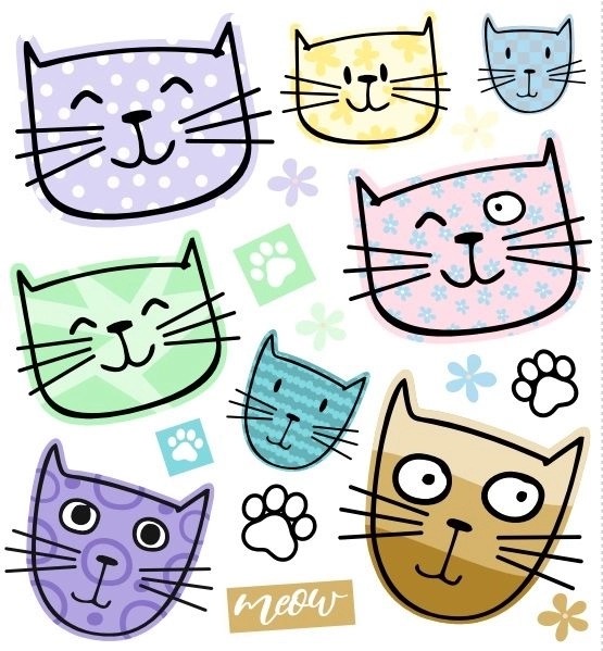 Naprasovanke Meow mali arak
