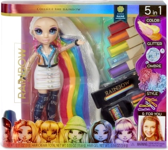Rainbow High Hair Studio – frizerski studio s modnom lutkom i bojama za mijenjanje kose