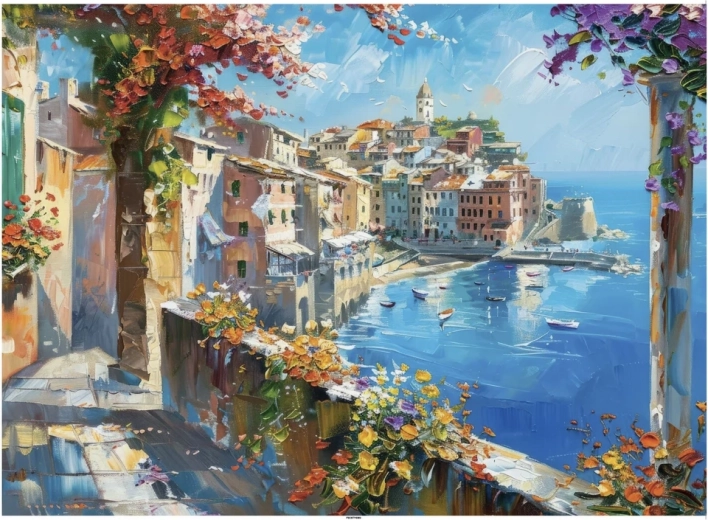 Puzzle Mediteranski gradić 1000 dijelova