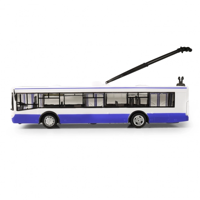 Trolejbus koji najavljuje stanice na češkom 28 cm plavi