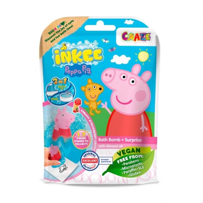 INKEE - Šumeća bomba za kadu s iznenađenjem - Peppa Pig