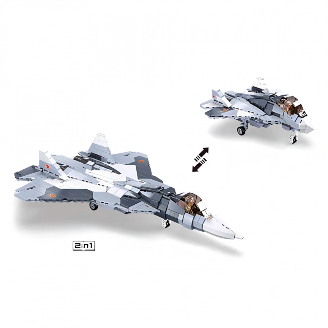 Sluban Model Bricks M38-B0986 Ponosni lovački avion Su-57 2 u 1