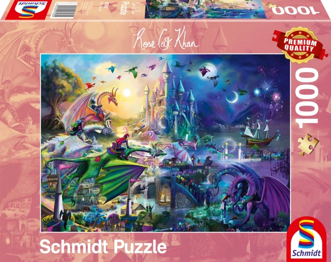 Noćno Zmajsko Natjecanje Puzzle 1000 Komada