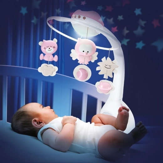 Soothing light, music, and star projection
