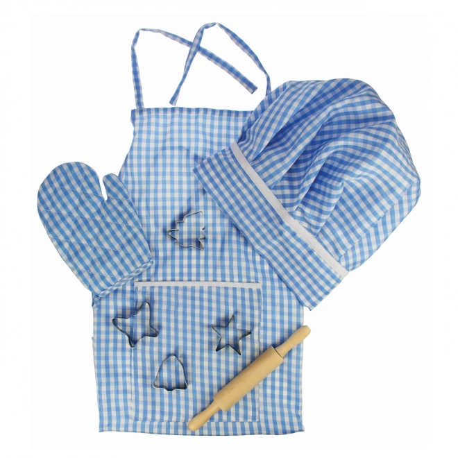 Bigjigs Toys Plavi komplet kuhara