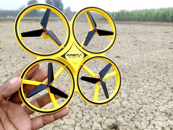 Dron upravljan gestama rukama + daljinsko upravljanje Kvadrakopter RC0573 – Žuta