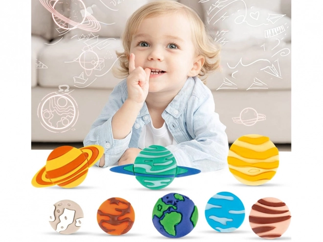 Obrazovni set od plastelina Planeti Sunčevog sustava