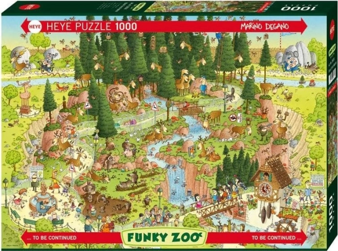 HEYE Puzzle Luda ZOO: Izložba Crna šuma 1000 komada