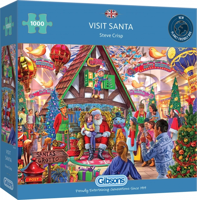 Puzzle GIBSONS Posjetite Djeda Božićnjaka 1000 dijelova