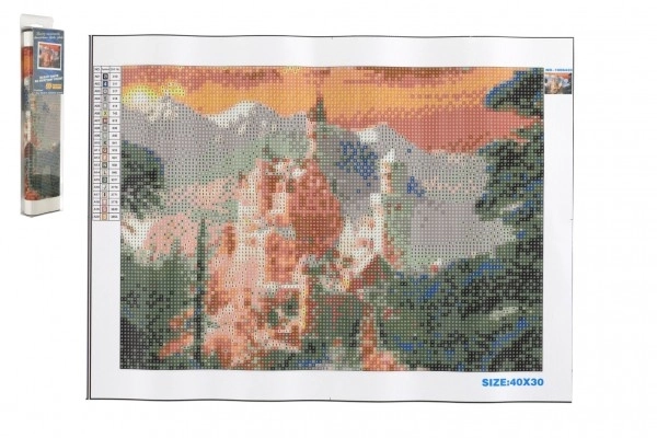 Komplet za dijamantno slikanje - Neuschwanstein zimi