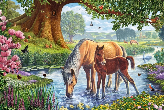 Puzzle Konji u rijeci 150 dijelova SCHMIDT