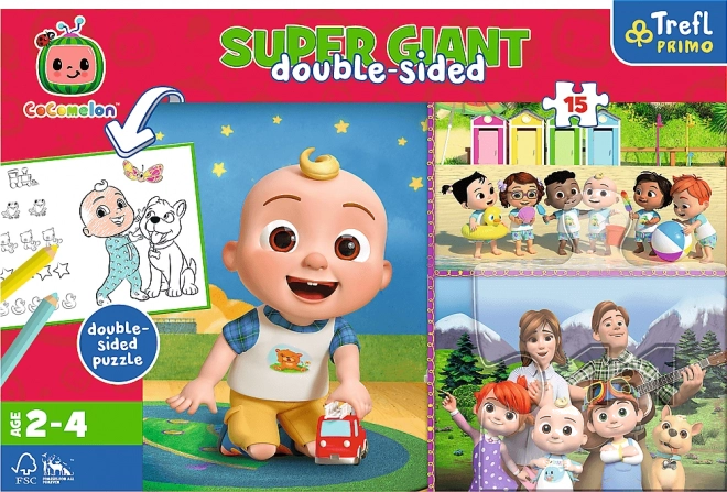 Puzzle Obr Veliki 15 Kom - Cocomelon Veseli dan s prijateljima