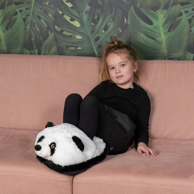 Topla plišana šlapica panda