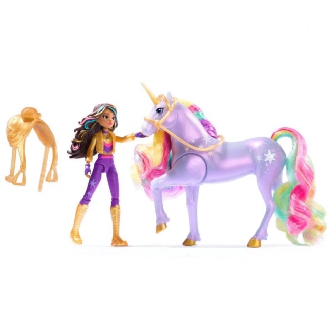Svjetleći jednorog i figurica Sophia & Wildstar